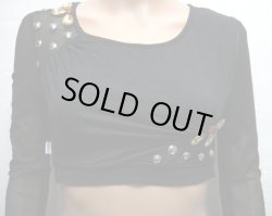 画像2: ストレッチチョリ☆キラキラシフォンスリーブ☆ブラック