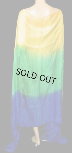 画像1: 5mm habotaiシルクベール☆トリコロール☆イエロー✕グリーン✕ブルー☆