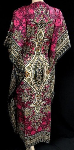 画像3: プリントカバードレス☆ピンクアラビアンアラベスク☆