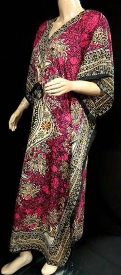 画像2: プリントカバードレス☆ピンクアラビアンアラベスク☆