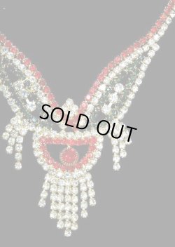 画像2: インドキラキラネックレス＆ピアス＆ティッカセットVI