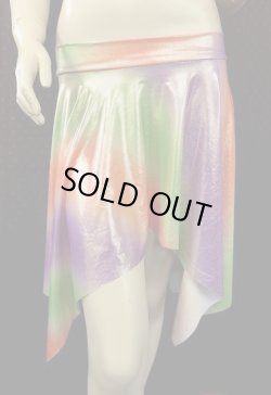 画像1: Amira Jamila オリジナル☆ストレッチフリルヒップスカーフ*lame fresh gradation *   