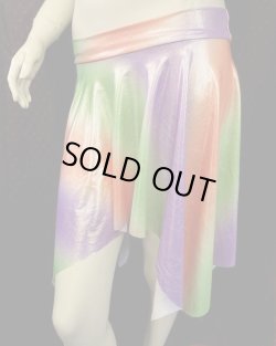 画像2: Amira Jamila オリジナル☆ストレッチフリルヒップスカーフ*lame fresh gradation *   