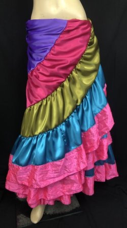 画像3: 25ヤードジプシーサテンスカートXl