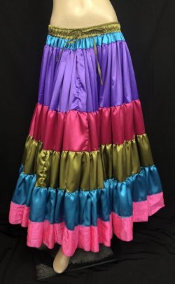 画像2: 25ヤードジプシーサテンスカートXl