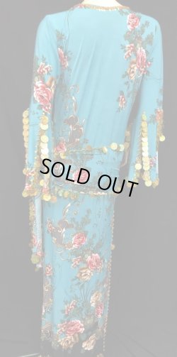 画像3: エジプト製プリントストレッチサイディドレスIlll