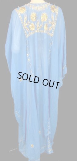 画像3: エジプト製トラディショナルハリジドレス☆turquoise ☆