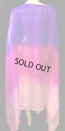 画像1: 5mm habotai100%シルクベール☆パープルXピンクXベビーピンク☆