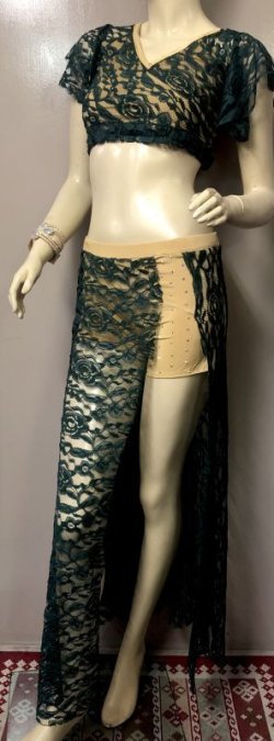 画像4: 	Amira Jamila オリジナル☆レッスンウェア＊lace dark green＊