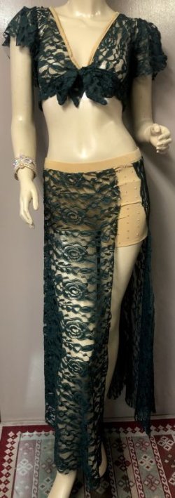 画像2: 	Amira Jamila オリジナル☆レッスンウェア＊lace dark green＊