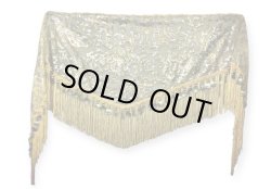 画像2: メッシュスパンコールブロダリーフリンジスカーフ☆ イエロー ☆