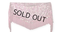 画像2: メッシュスパンコールブロダリーフリンジスカーフ☆ ピンク☆