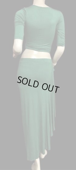 画像4: シンプルストレッチチョリ＆スカートセット☆グリーン☆