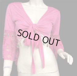 画像1: ストレッチチョリ☆エレガントコインレース*ピンク*