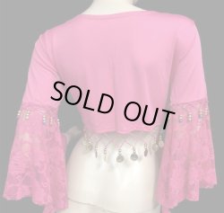 画像2: ストレッチチョリ☆エレガントコインレース*ピンク*