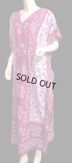 画像2: プリントカバードレス☆ローズピンクエレファント☆