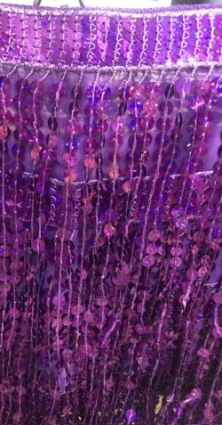 画像4: シャラシャラスパンコールヒップスカーフ☆purple☆