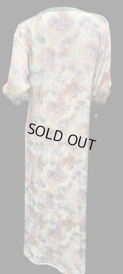 画像3: モロッコのガラベーヤ☆tie-dye purple x blue x orange ☆前開きタイプ☆フロントオープン