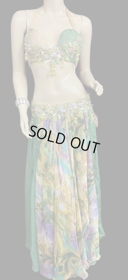 画像1: エジプトオリエンタルコスチューム☆fresh green ethnic ☆