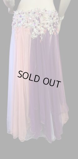 画像4: エジプトAmrオリエンタルコスチューム☆Sherbet salmon pink purple ☆