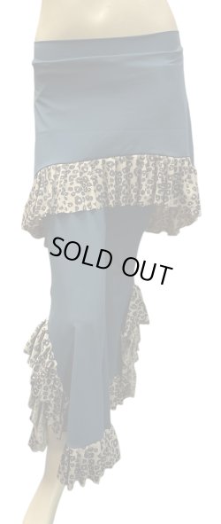 画像1: ♥Amira Jamila♥ヒップスカーフストレッチパンツ☆グリーンX レオパード☆