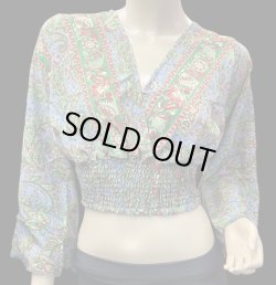 画像1: プリントパフスリーブチョリXVI