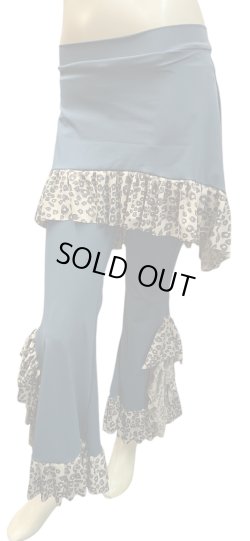 画像3: ♥Amira Jamila♥ヒップスカーフストレッチパンツ☆グリーンX レオパード☆