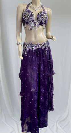 画像1: エジプトオリエンタルコスチューム☆purple lace ethnic ☆