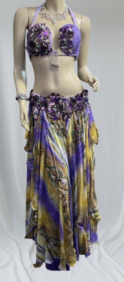 画像1: エジプトオリエンタルコスチューム☆fresh lavender ethnic ☆