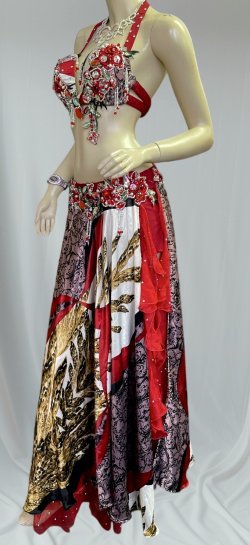 画像3: エジプトオリエンタルコスチューム☆black red ethnic ☆