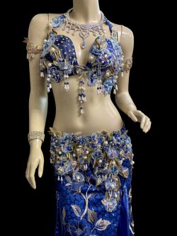 画像2: エジプトAmrオリエンタルコスチューム☆Oriental blue sapphire ☆