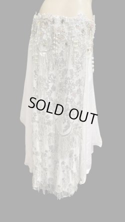 画像5: エジプトAmrオリエンタルコスチューム☆lacy Cristal white ☆