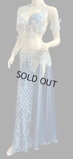 画像4: エジプトAmrオリエンタルコスチューム☆Silky madonna blue ☆