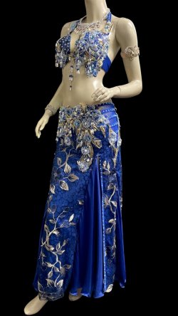 画像3: エジプトAmrオリエンタルコスチューム☆Oriental blue sapphire ☆