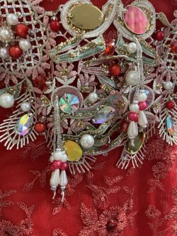 画像4: エジプトAmrオリエンタルコスチューム☆Elegant fresh red ☆