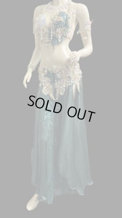 画像4: エジプトAmrオリエンタルコスチューム☆Chic deep green ☆