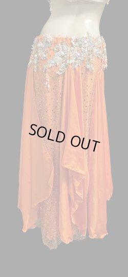 画像4: エジプトAmrオリエンタルコスチューム☆Elegant orange  coral ☆