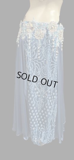 画像5: エジプトAmrオリエンタルコスチューム☆Silky madonna blue ☆