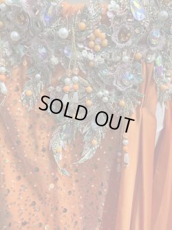 画像6: エジプトAmrオリエンタルコスチューム☆Elegant orange  coral ☆