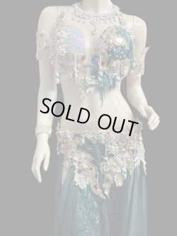 画像3: エジプトAmrオリエンタルコスチューム☆Chic deep green ☆