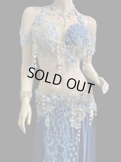 画像3: エジプトAmrオリエンタルコスチューム☆Silky madonna blue ☆