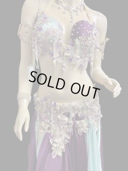 画像3: エジプトAmrオリエンタルコスチューム☆Mintgreen purple celebration ☆