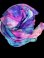 画像2: 5mm habotaiシルクベール☆タイダイ（ムラ染め）☆pink X turquoise X purple  ☆ (2)