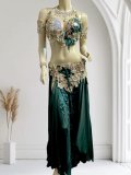 エジプトAmrオリエンタルコスチューム☆Chic deep green ☆