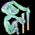 シルクファンベール（２本セット）/タイダイ☆green&purple& turquoise ☆