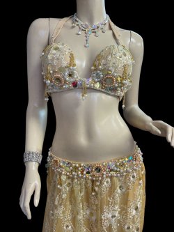 画像3: エジプトオリエンタルコスチューム☆smooth mastard  gold☆