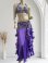 画像1: エジプトオリエンタルコスチューム☆Dark lavender satin brilliant ☆ (1)