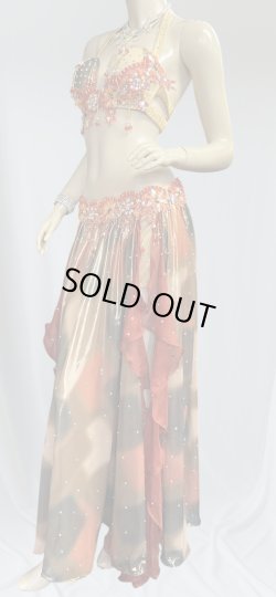 画像2: エジプトオリエンタルコスチューム☆Sahara orange sunset ☆