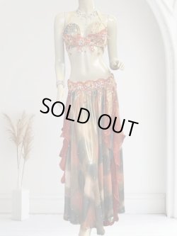 画像1: エジプトオリエンタルコスチューム☆Sahara orange sunset ☆