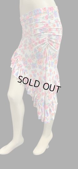 画像3: Amira Jamila オリジナル☆ストレッチフリルヒップスカーフ*multi flowers celebration *